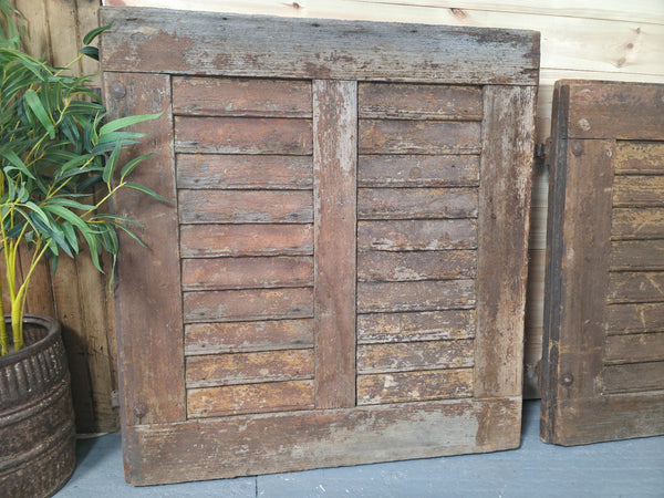 Antique French Split 2 Piece Rustic Wooden Vineyard Cellar Stable Door