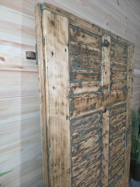 Antique French Rustic Wooden Vineyard Cellar Door