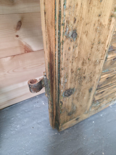 Antique French Rustic Wooden Vineyard Cellar Door
