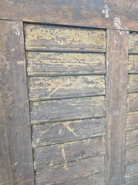 Antique French Split 2 Piece Rustic Wooden Vineyard Cellar Stable Door