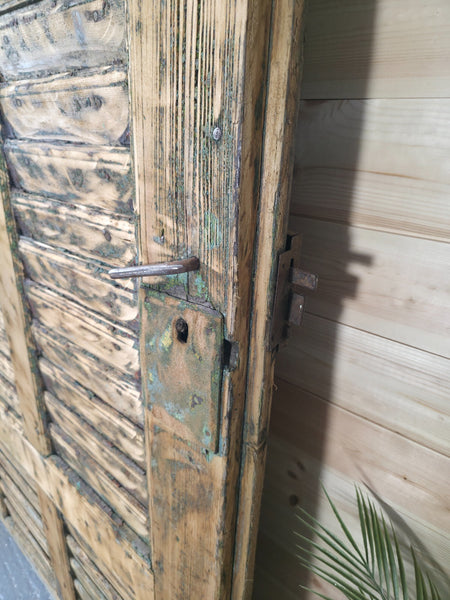 Antique French Rustic Wooden Vineyard Cellar Door