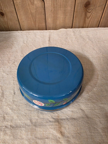 Authentic Indian Hand Painted Stainless Steel Storage Picnic Tin Dog Cat Bowl