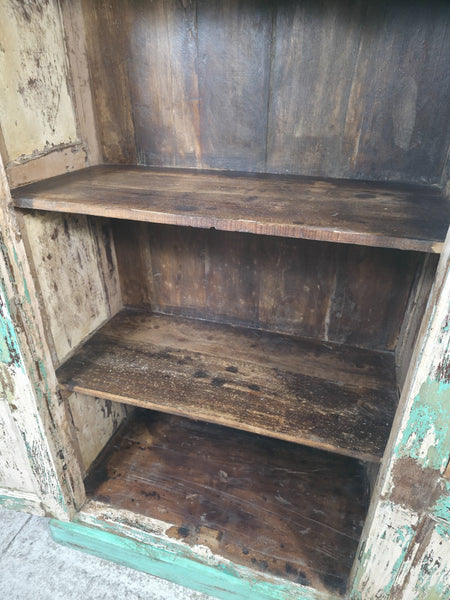 Vintage Reclaimed Indian Freestanding Kitchen Bathroom Drinks Display Cabinet
