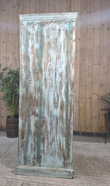 Vintage Reclaimed Indian Wooden House Keepers Linen Cupboard