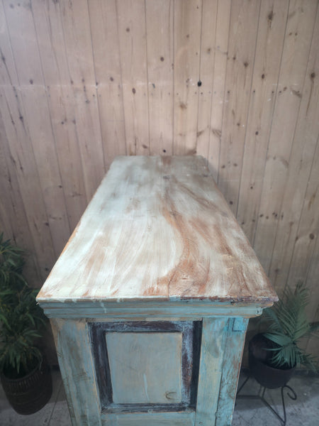 Vintage Reclaimed Indian Wooden House Keepers Linen Cupboard
