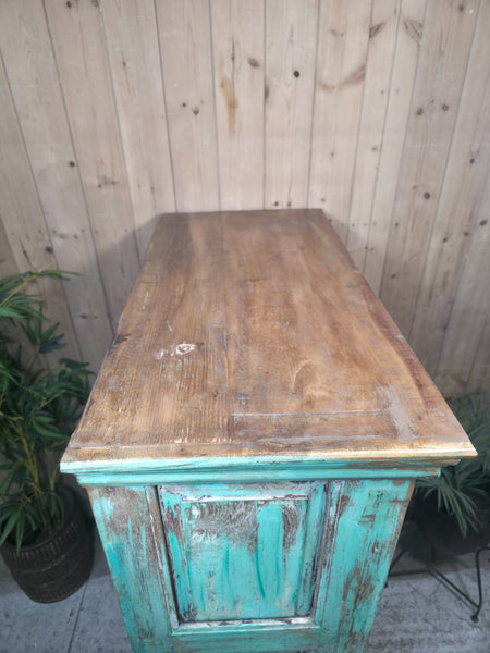 Vintage Reclaimed Indian Freestanding Kitchen Bathroom Drinks Display Cabinet