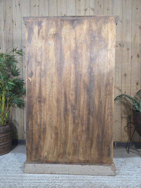 Vintage Reclaimed Indian Freestanding Kitchen Bathroom Drinks Display Cabinet