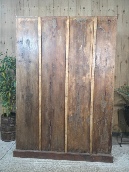 Vintage Reclaimed Indian Wooden House Keepers Linen Cupboard