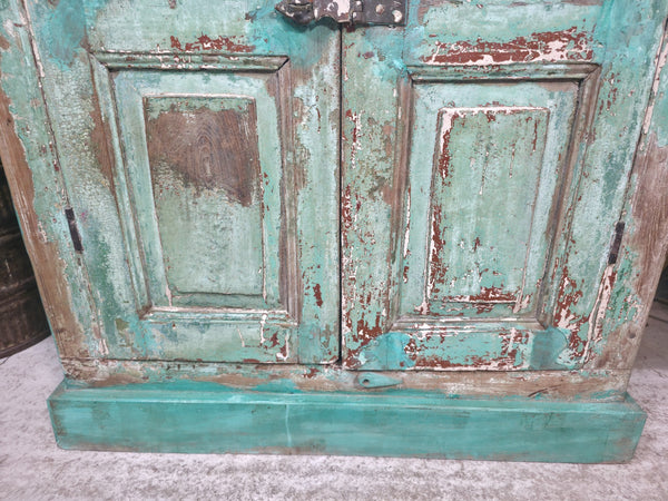 Vintage Reclaimed Indian Freestanding Kitchen Bathroom Drinks Display Cabinet