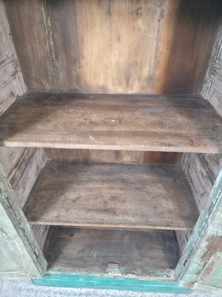 Vintage Reclaimed Indian Freestanding Kitchen Bathroom Drinks Display Cabinet