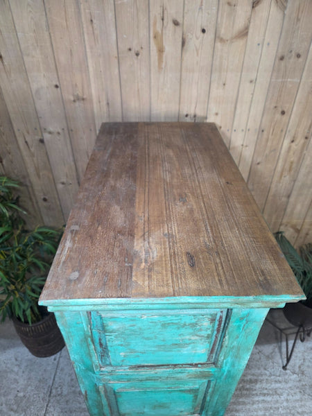 Vintage Reclaimed Indian Freestanding Kitchen Bathroom Drinks Display Cabinet