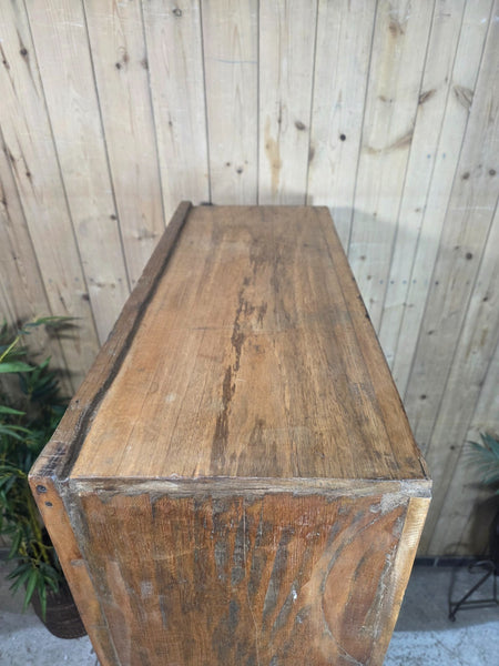 Vintage Indian Glazed Colonial Wooden Kitchen Bathroom Drinks Display Cabinet