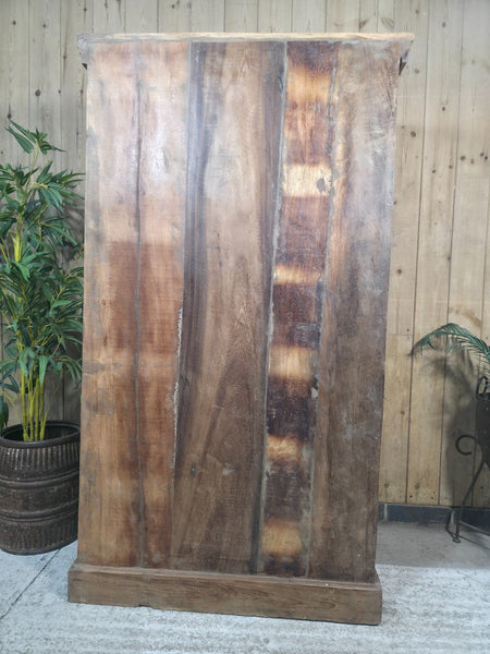 Vintage Reclaimed Indian Rustic Wooden Free Standing Cupboard Drinks Cabinet