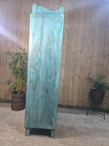 Vintage Reclaimed Indian Freestanding Kitchen Bathroom Drinks Display Cabinet