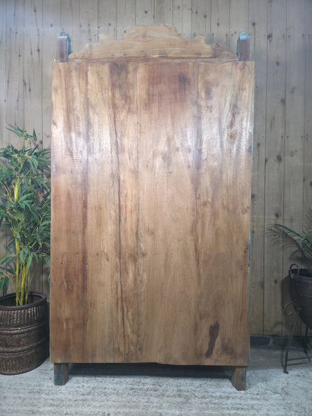 Vintage Reclaimed Indian Freestanding Kitchen Bathroom Drinks Display Cabinet