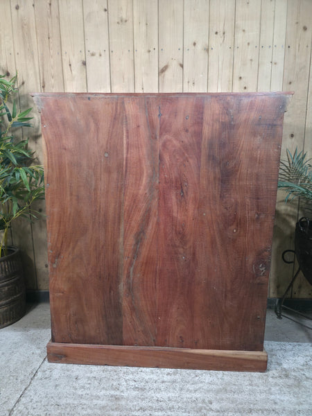 Vintage Indian Reclaimed Solid Wooden Glazed Tv Unit Sideboard Display Cabinet