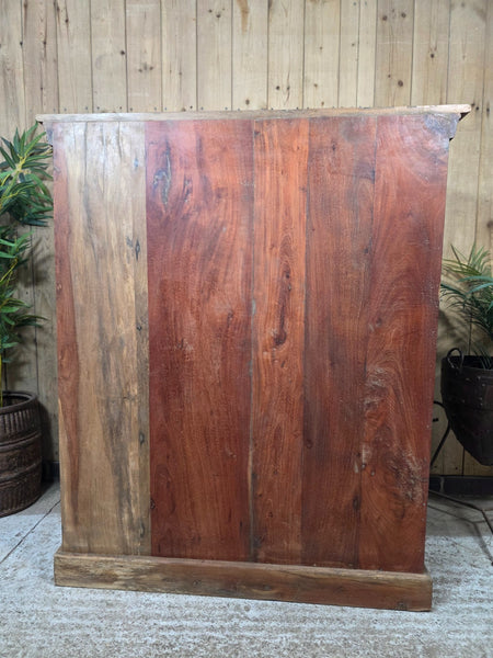 Vintage Indian Reclaimed Solid Wooden Carved Tv Unit Sideboard Drinks Cupboard
