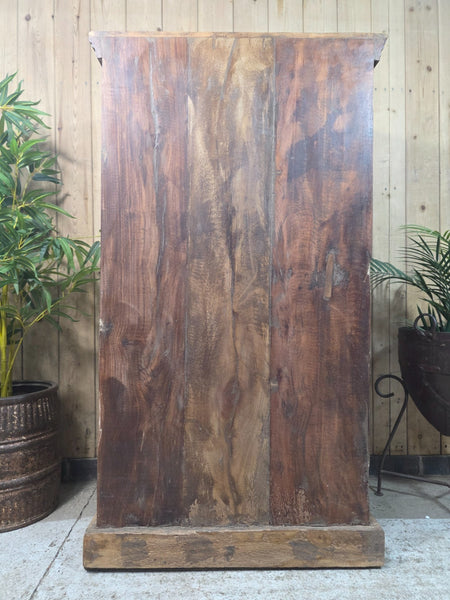 Vintage Reclaimed Indian Freestanding Kitchen Bathroom Drinks Display Cabinet