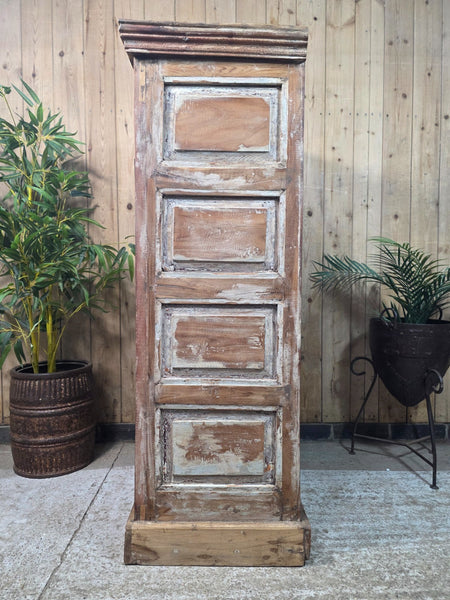 Vintage Reclaimed Indian Freestanding Kitchen Bathroom Drinks Display Cabinet