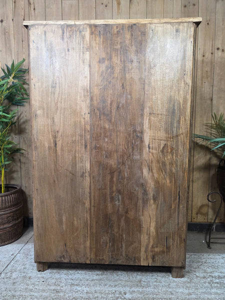 Vintage Reclaimed Indian Freestanding Kitchen Bathroom Drinks Display Cabinet