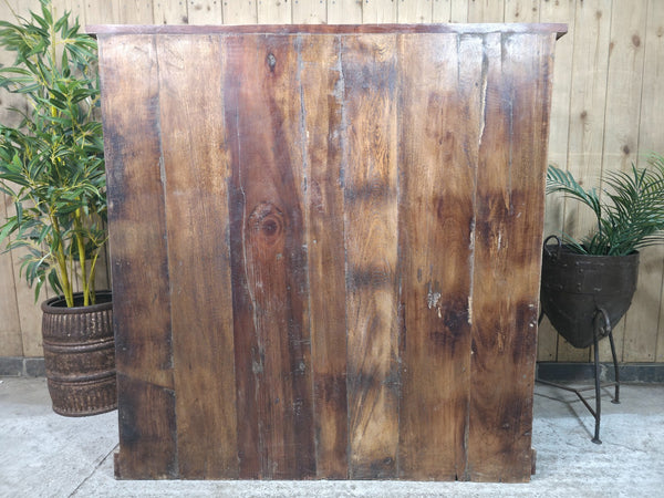 Vintage Reclaimed Indian Wooden House Keepers Linen Cupboard Sideboard Tv Unit
