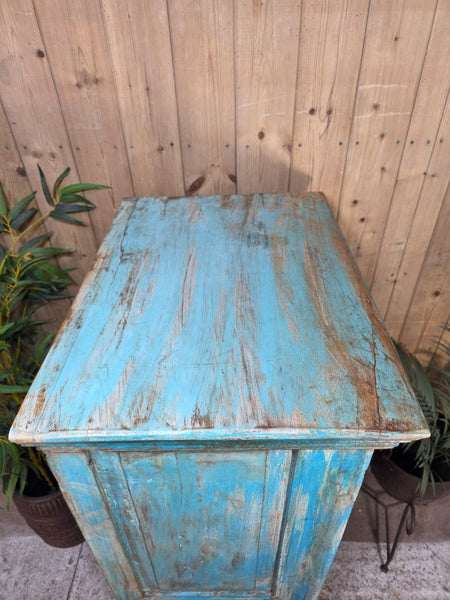 Vintage Reclaimed Indian Rustic Wooden Free Standing Cupboard Drinks Cabinet