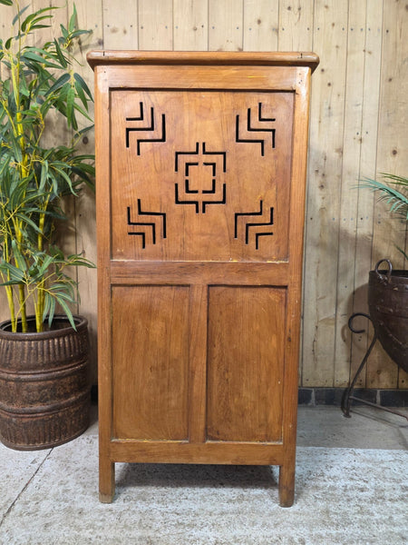 Vintage Reclaimed Indian Wooden Free Standing Bathroom Kitchen Cupboard Cabinet