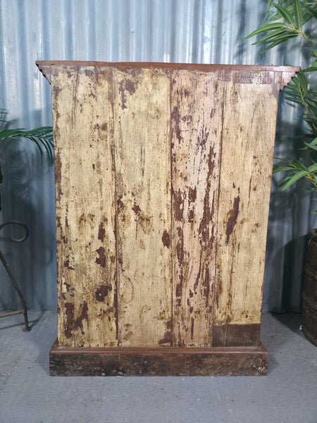 Vintage Indian Mirrored Colonial Wooden Kitchen Bathroom Drinks Display Cabinet