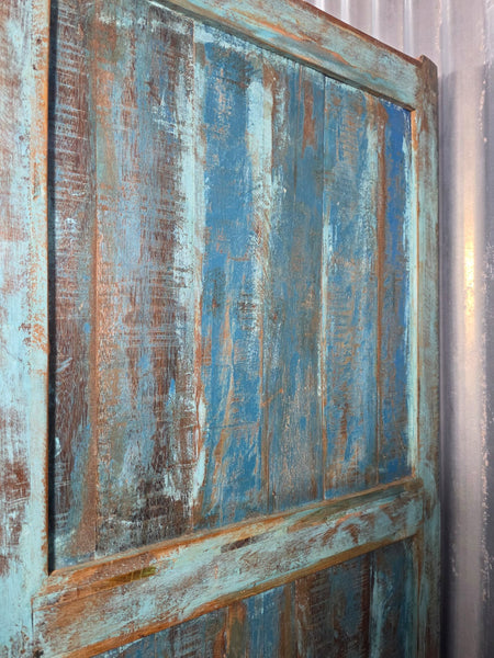 Vintage Indian Glazed Colonial Wooden Kitchen Bathroom Drinks Display Cabinet