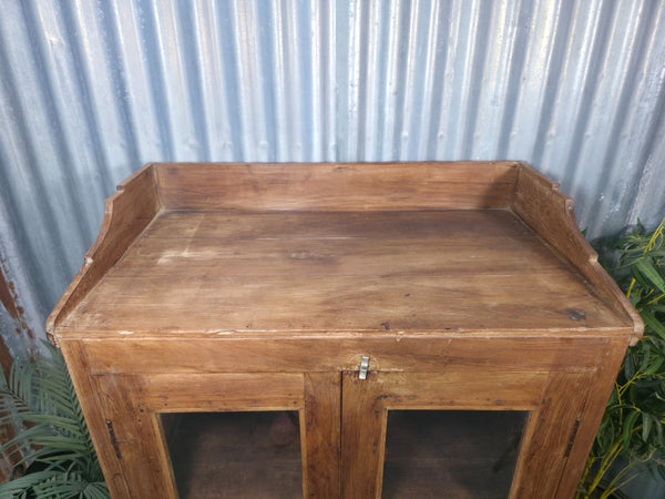 Vintage Reclaimed Indian Freestanding Kitchen Bathroom Drinks Display Cabinet