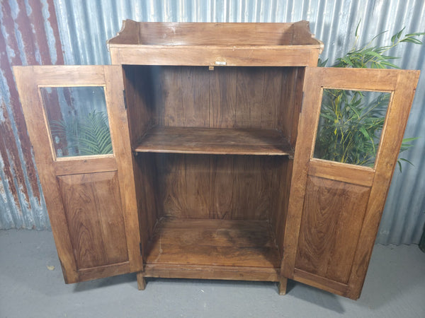 Vintage Reclaimed Indian Freestanding Kitchen Bathroom Drinks Display Cabinet