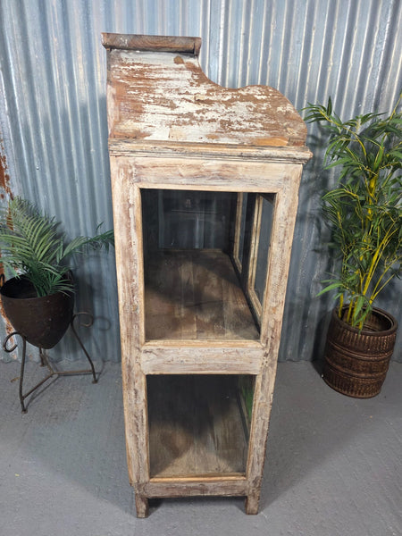 Vintage Reclaimed Indian Freestanding Kitchen Bathroom Drinks Display Cabinet