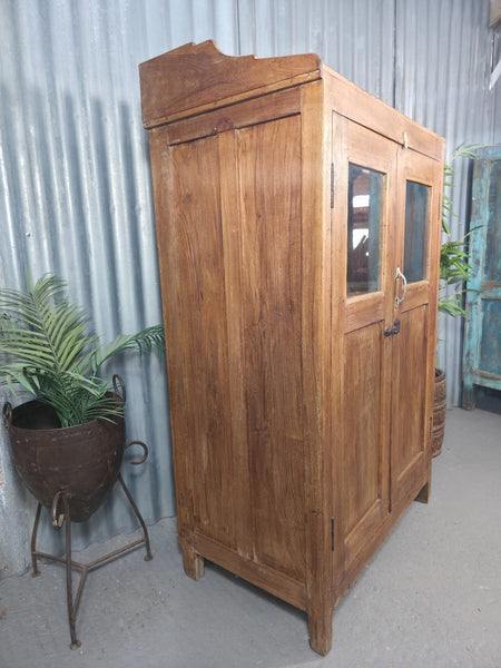 Vintage Reclaimed Indian Freestanding Kitchen Bathroom Drinks Display Cabinet