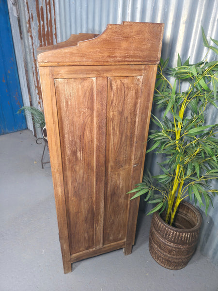Vintage Reclaimed Indian Freestanding Kitchen Bathroom Drinks Display Cabinet