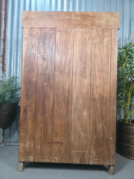 Vintage Reclaimed Indian Freestanding Kitchen Bathroom Drinks Display Cabinet