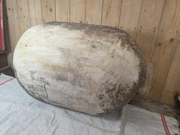 Vintage Antique primitive Rustic Hand Carved Hungarian Wooden Dough Bowl Trough