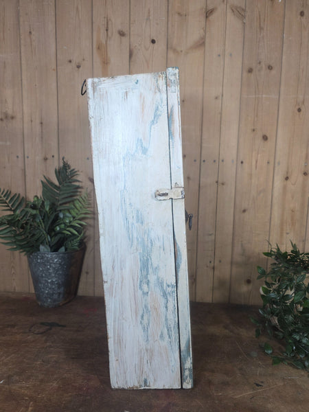 Vintage Indian Wooden Glazed Display Bathroom Kitchen Herb Spice Wall Cabinet