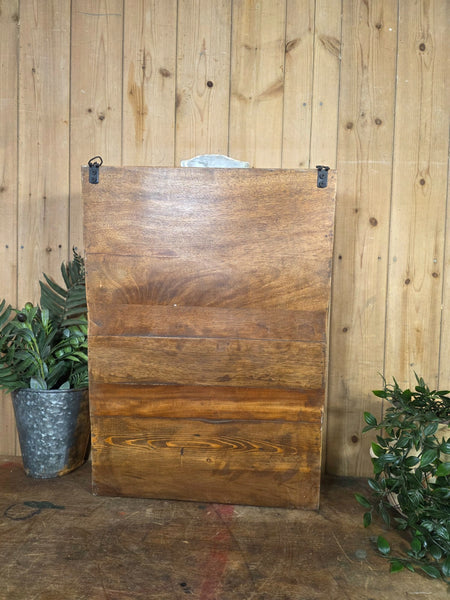 Vintage Indian Wooden Glazed Display Bathroom Kitchen Herb Spice Wall Cabinet