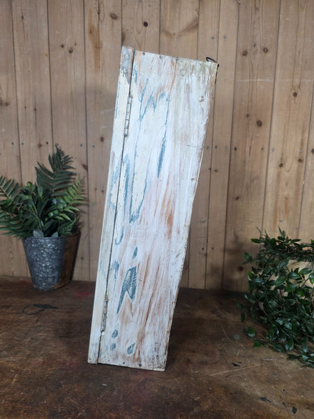 Vintage Indian Wooden Glazed Display Bathroom Kitchen Herb Spice Wall Cabinet
