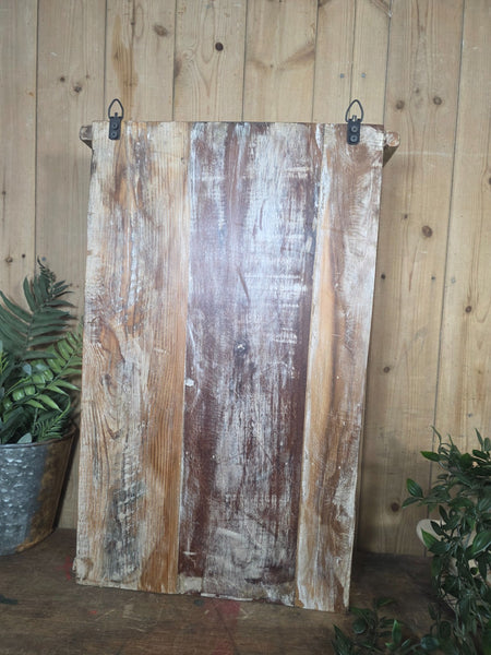 Vintage Indian Wooden Glazed Display Bathroom Kitchen Herb Spice Wall Cabinet