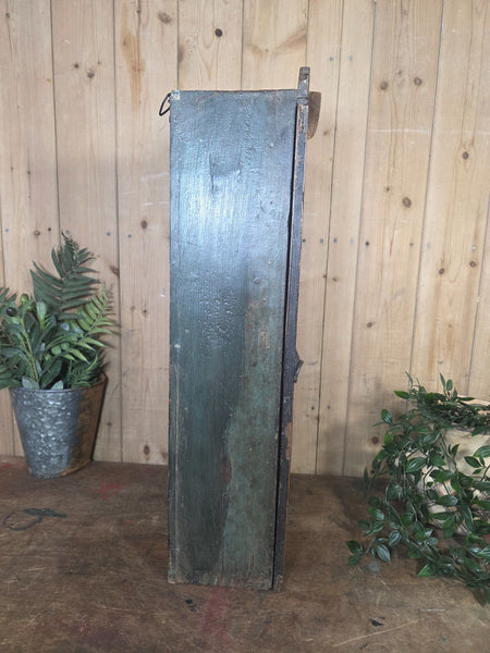 Vintage Indian Wooden Glazed Display Bathroom Kitchen Herb Spice Wall Cabinet