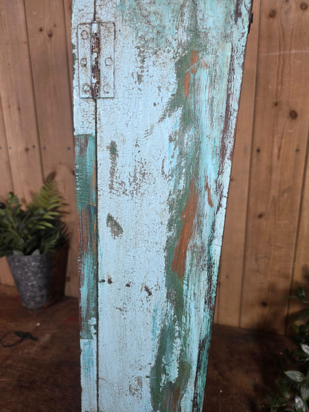 Vintage Indian Wooden Glazed Display Bathroom Kitchen Herb Spice Wall Cabinet