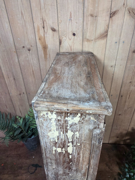 Vintage Indian Wooden Glazed Display Bathroom Kitchen Herb Spice Wall Cabinet