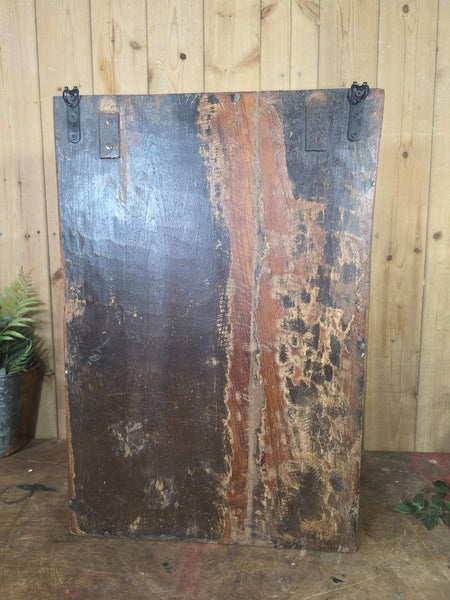 Vintage Indian Wooden Glazed Display Bathroom Kitchen Herb Spice Wall Cabinet