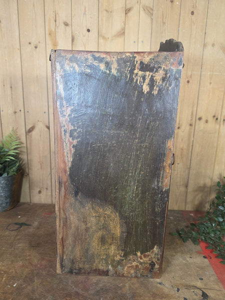 Vintage Indian Wooden Glazed Display Bathroom Kitchen Herb Spice Wall Cabinet
