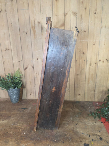 Vintage Indian Wooden Glazed Display Bathroom Kitchen Herb Spice Wall Cabinet