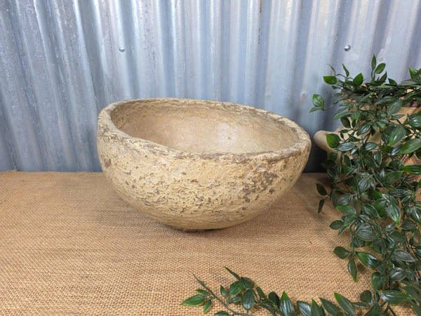 Vintage Rustic Wabi Sabi Paper Mache Bowl Dish
