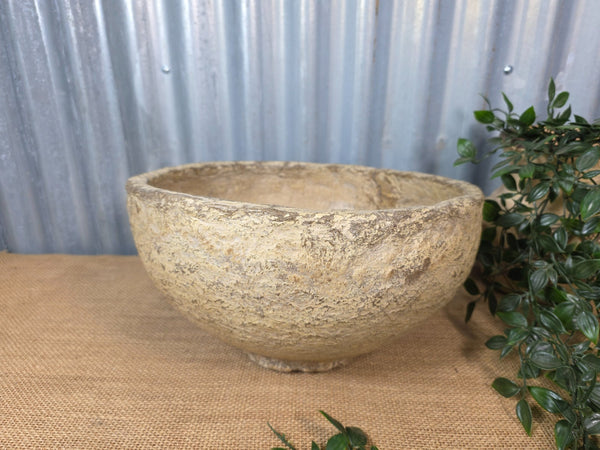Vintage Rustic Wabi Sabi Paper Mache Bowl Dish