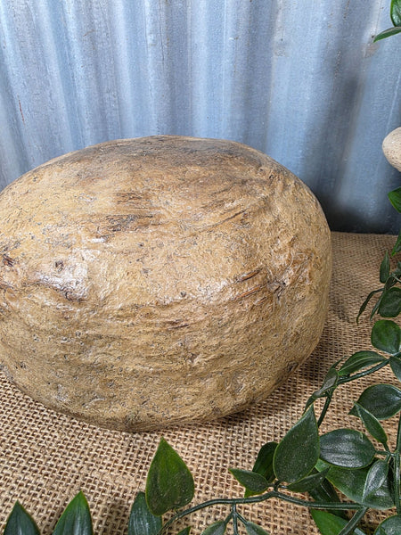 Vintage Rustic Wabi Sabi Paper Mache Bowl Dish