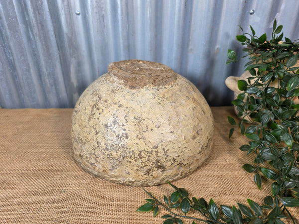 Vintage Rustic Wabi Sabi Paper Mache Bowl Dish